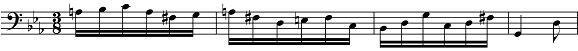 Image: Measure 106 of Bach’s BWV 1011